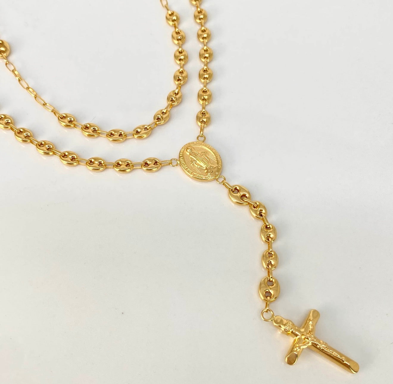 Rosario Virgen Milagrosa GC Oro amarillo  18K 11,1 gr / 5 mm / 65 cm *
