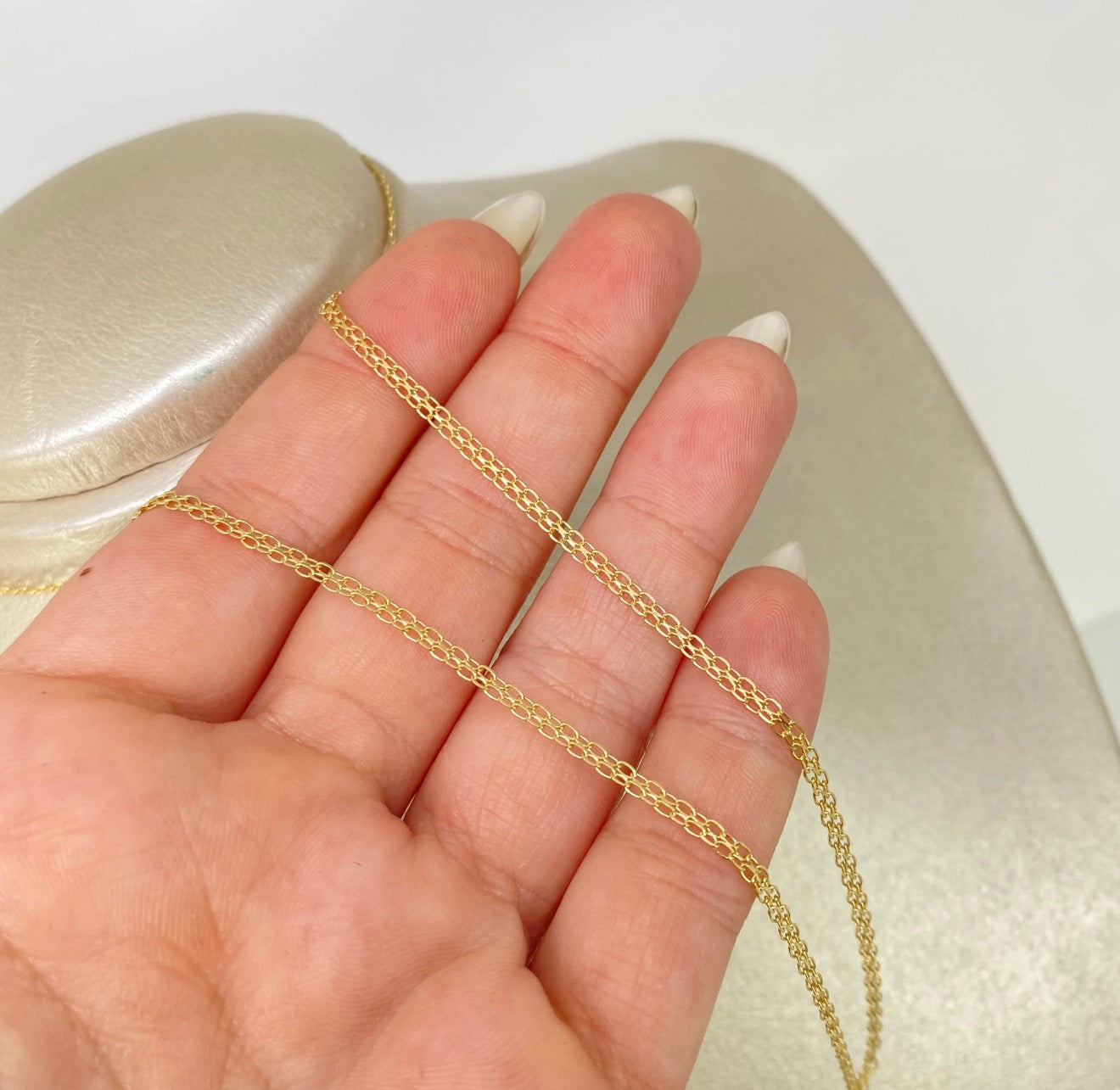 Cadena • China Oro amarillo 18K / 3,1 GR / 2,2 MM / 45 CM *