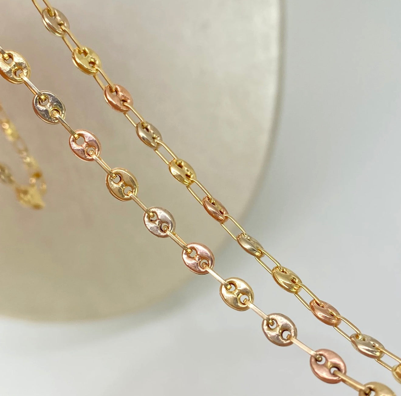 Cadena Tres Oros 18K 6.31 g /3.3 mm / 60 cm
