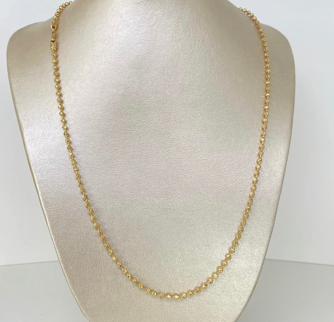 Cadena militar diamantado NAC ESP ORO AMARILLO 18K / 17,34 GR / 3 MM / 60 CM *