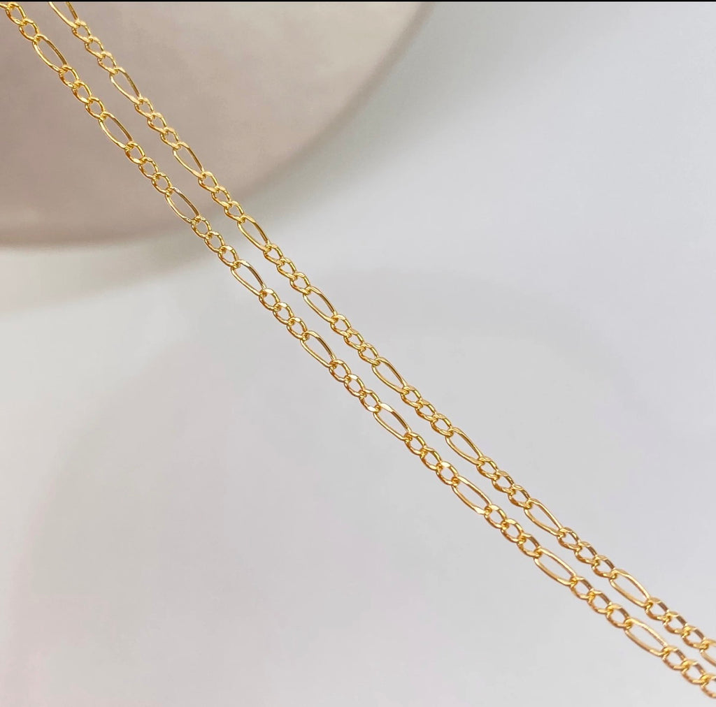 Cadena • tres por uno 3X1 Oro amarillo 18K / 1,03 GR / 1,2 MM / 45 CM *