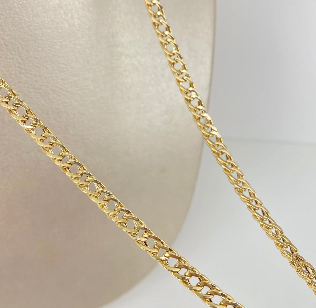 Cadena Cubana doble • Oro amarillo 18K / 8,17 gr / 4,7 mm / 60 cm *
