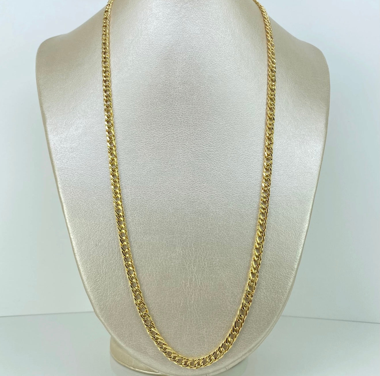 Cadena Cubana doble • Oro amarillo 18K / 8,17 gr / 4,7 mm / 60 cm *