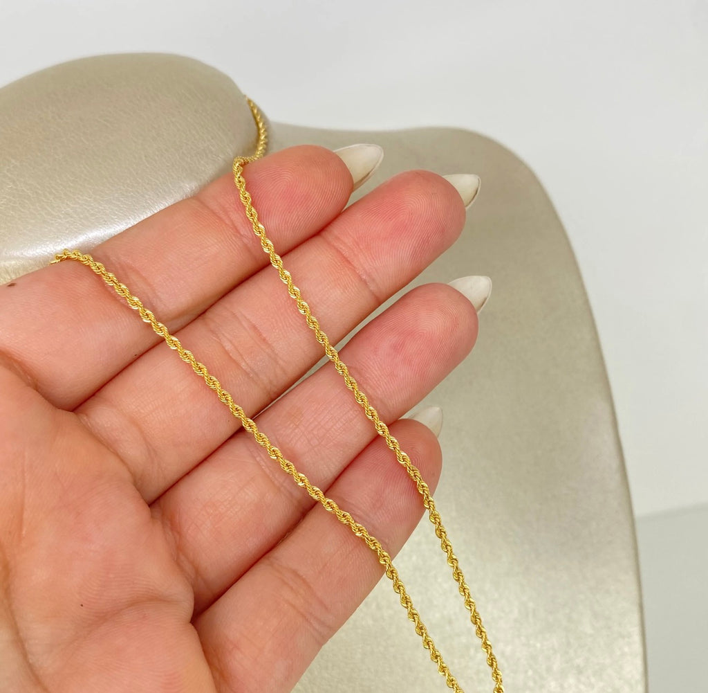 Cadena • Lazo Oro amarillo 18K +1 / 1,4 GR / 1,6 MM / 40 CM *