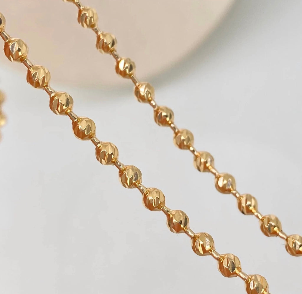 Cadena militar diamantado NAC ESP ORO AMARILLO 18K / 17,34 GR / 3 MM / 60 CM *