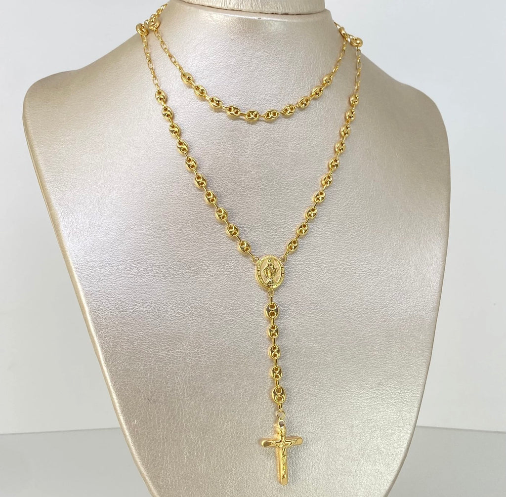 Rosario Virgen Milagrosa GC Oro amarillo  18K 11,1 gr / 5 mm / 65 cm *
