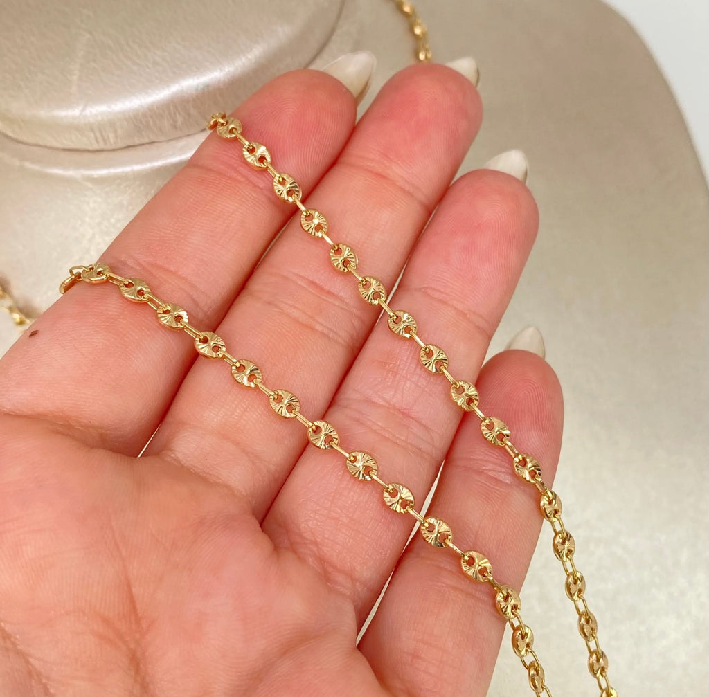 Cadena GC diamantado Oro amarillo 18K / 5,83 gr / 3.3 mm / 45 cm *